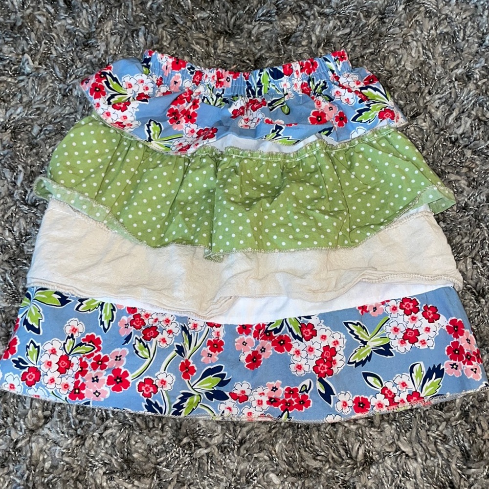 💐Sado tiered skirt with different patterns